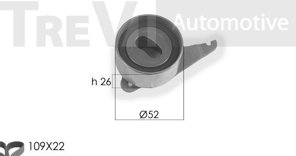 TREVI AUTOMOTIVE paskirstymo diržo komplektas KD1152